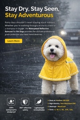 Waterproof Reflective Raincoat for Pet Dogs