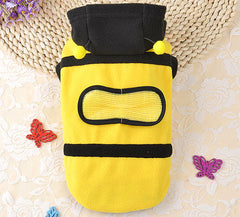 Cute Soft Fleece Bee Dog Cat Clothes for Pets