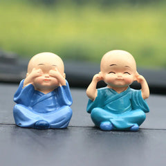 "Monk Car Ornament Figurine Gift"
