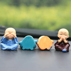 "Monk Car Ornament Figurine Gift"
